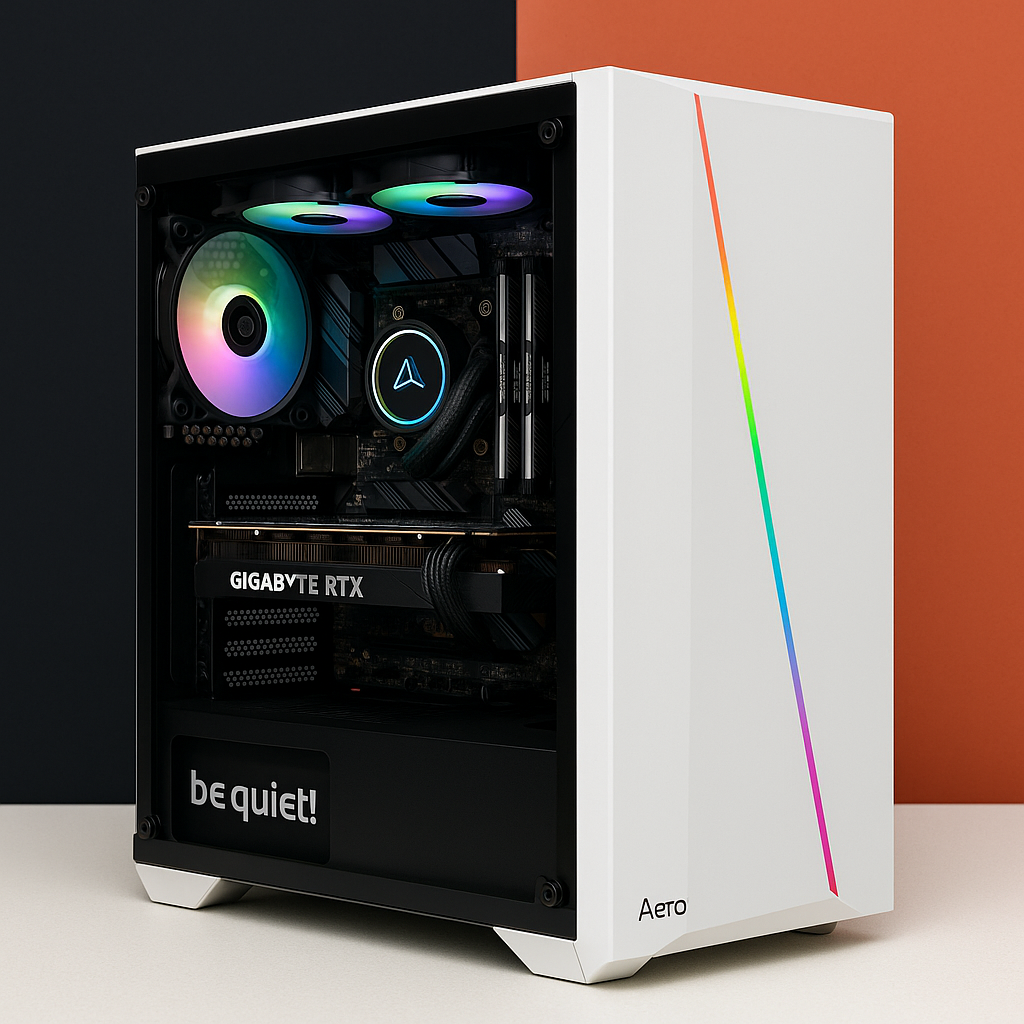 Entry-Gamer Aesthetic – Design Performance – Ryzen 7 · AIO · RTX 3060 (12 GB)